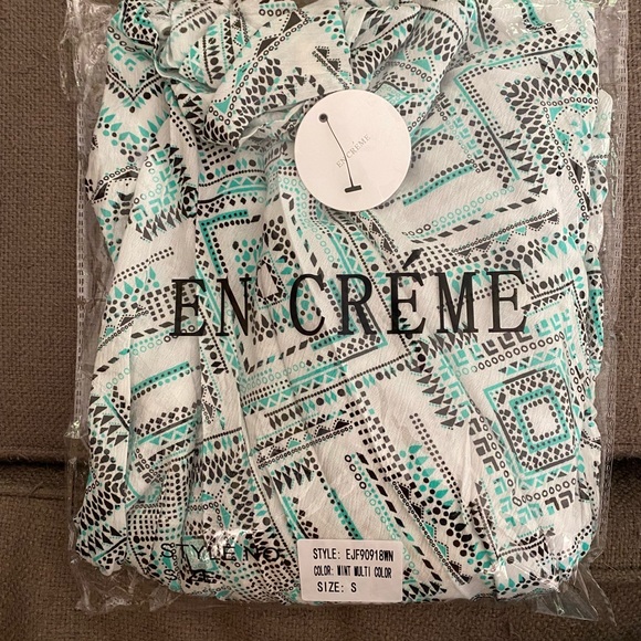 En Créme Mint Green Kimono Style Top - Picture 11 of 11